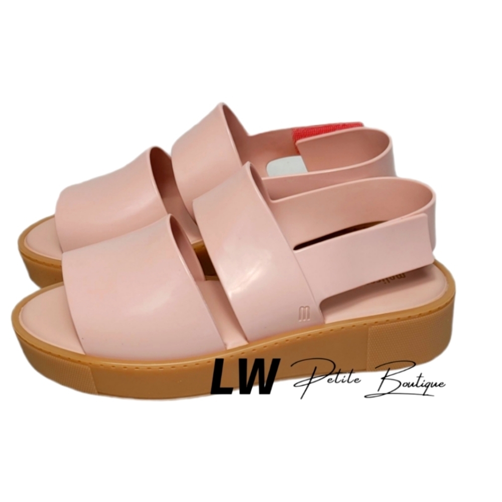 Melissa Soho Sandals Pink Beige US Wmns 9 - Picture 4 of 6